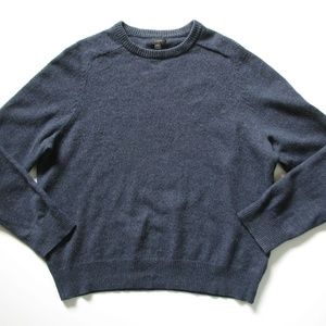 J.CREW MENS XL BLUE LAMBSWOOL SWEATER 07939